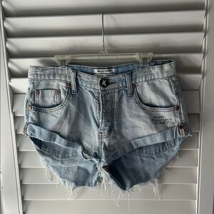 One Teaspoon Light Blue Jean Shorts